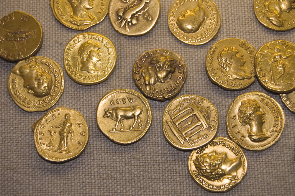 Roman gold coins 