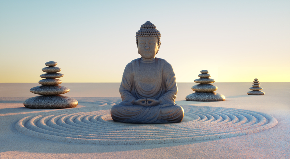 Zen stones Buddist culture