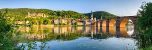 Romantic,Town,Of,Heidelberg,With,Castle,And,Old,Bridge,,Baden-württemberg,