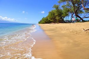 Beautiful,Ocean,Beach,Along,West,Maui’s,Famous,Kaanapali,Beach.,Molokai