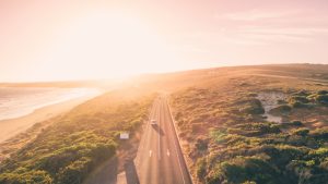Aerial,View,Of,Great,Ocean,Road,At,Sunset,,Victoria,,Australia