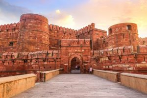 Agra,Fort,-,Historic,Red,Sandstone,Fort,Of,Medieval,India