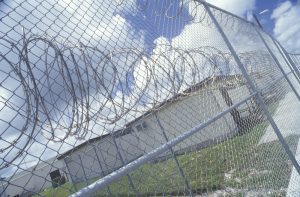 Barbed,Wire,Fence,At,Dade,County,Men’s,Correctional,Facility,,Fl