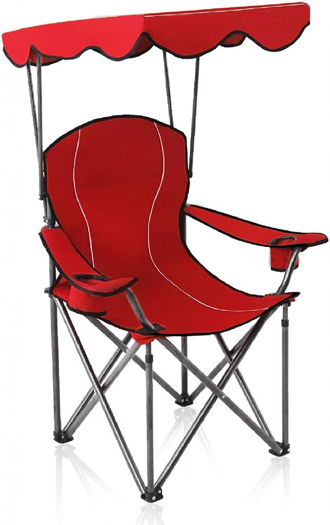 Alpha Camp Chair With Shade Canopy