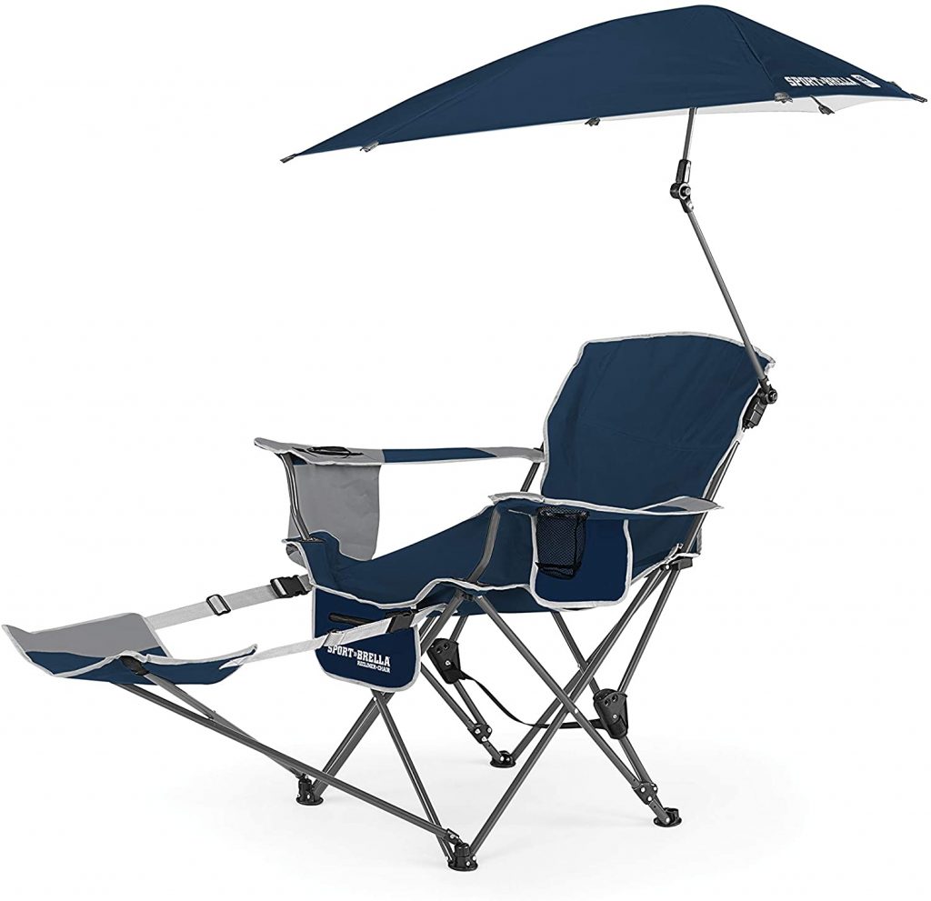 Sport-Brella 3-Position Recliner Chair With Removable Umbrella