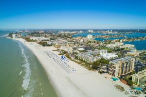 Aerial,Drone,Image,Of,Hotels,And,Resorts,On,St,Pete