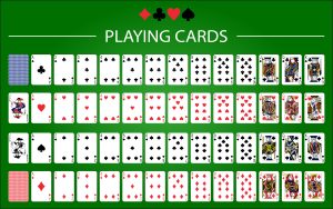 Poker,Set,With,Isolated,Cards,On,Green,Background
