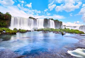 Iguazu,Waterfalls,In,Argentina,,View,From,Devil’s,Mouth.,Panoramic,View