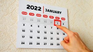 Close-up,Of,The,First,Page,Of,A,Wall,Calendar,2022