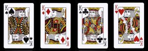 4,Kings,In,A,Row,-,Playing,Cards,,Isolated,On