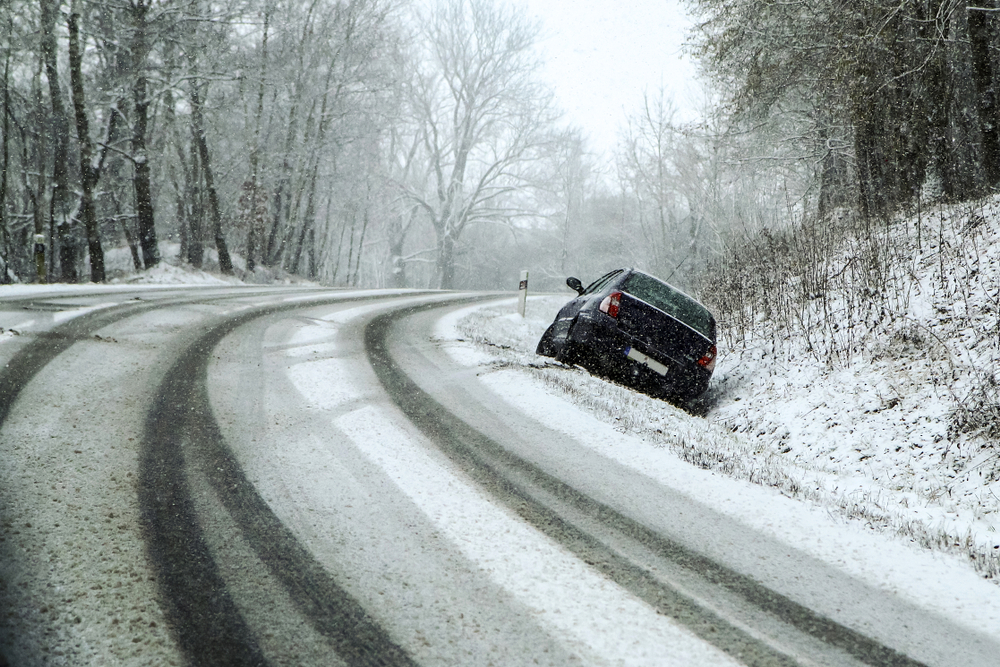 Autounfall im Winter